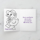 孫娘ラムイースターホリデーカード シーズンカード (内部)