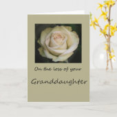 孫娘ロスバラ悔やみや弔慰カード カード (黄色い花)