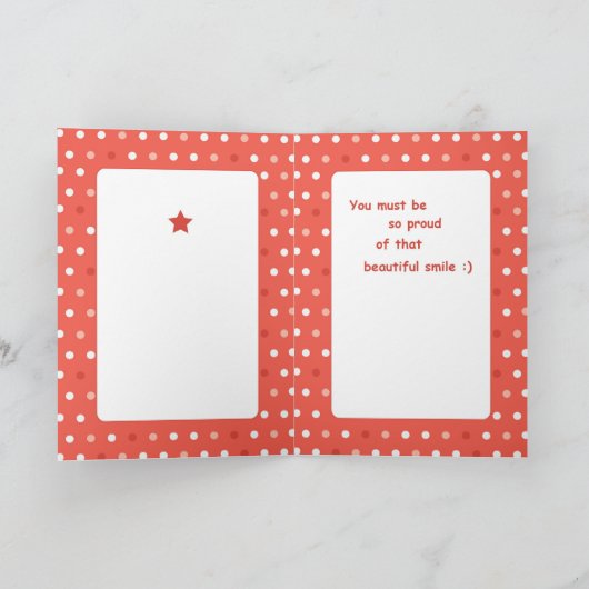 孫娘失った一歯祝い カード (内部)