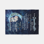 孫娘好き|孫娘への手紙 フリースブランケット (正面(横))