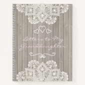 孫娘宛のカスタマイズ可能な手紙 ノートブック (正面)