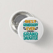 孫娘最高のの祖父の父 缶バッジ (正面&裏面)