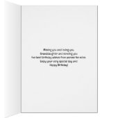 孫娘最高の誕生日ウィズフラワーグラス (内側 (右))