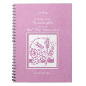 孫娘第1回同窓、ピンク ノートブック (正面)