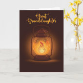 孫娘素晴らしの考えYou Camp Lantern カード (黄色い花)