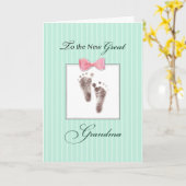 孫娘素晴らしグリーンの新素晴らししい祖母 カード (黄色い花)