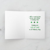 孫娘素晴らしゴルフスポーツサンパトリックの日 カード (内部)