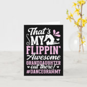 孫娘素晴らしダンスグラのグラミー カード (黄色い花)