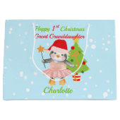 孫娘素晴らしハッピー1stクリスマスペンギン ラージペーパーバッグ (正面)