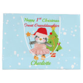 孫娘素晴らしハッピー1stクリスマスペンギン ラージペーパーバッグ (裏面)