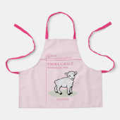 孫娘素晴らしバプティスピンクガールラム エプロン (正面)
