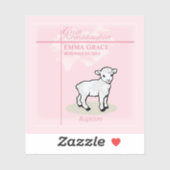 孫娘素晴らしバプティスピンクガールラム シール (シート)