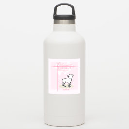 孫娘素晴らしバプティスピンクガールラム シール