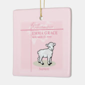 孫娘素晴らしバプティスピンクガールラム セラミックオーナメント (左)