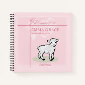 孫娘素晴らしバプティスピンクガールラム ノートブック (正面)