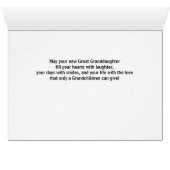 孫娘素晴らしピンク水玉模様祖父母 (内部横(下))