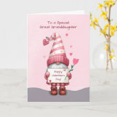 孫娘素晴らしヴァレンティーンズデイ格言 カード (黄色い花)