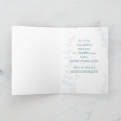 孫娘素晴らし宗教的13番目の誕生日グリーン カード (内部)