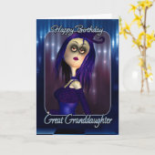 孫娘素晴らし誕生日カード – Moonies Cute R カード (黄色い花)