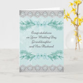 孫娘結婚&新しい夫のカード カード (黄色い花)