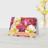 孫娘誕生日ウェルシュペンブウィドハポスワイレス カード (黄色い花)