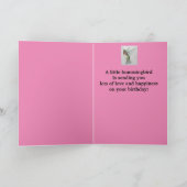 孫娘誕生日ハミングバードガーデン カード (内部)