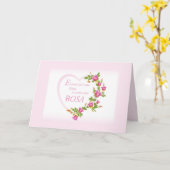 孫娘誕生日バラ カード (黄色い花)