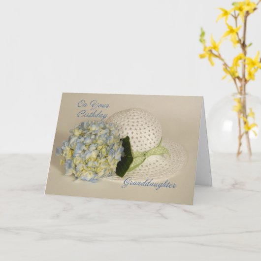 孫娘誕生日 カード (黄色い花)