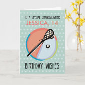 孫娘誕生日、ラクロススポーツ、ペルソナリス カード (黄色い花)