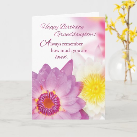 孫娘誕生日，花，宗教 カード (黄色い花)