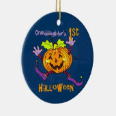 孫娘1stハロウィンハッピーカボチャ セラミックオーナメント (右)