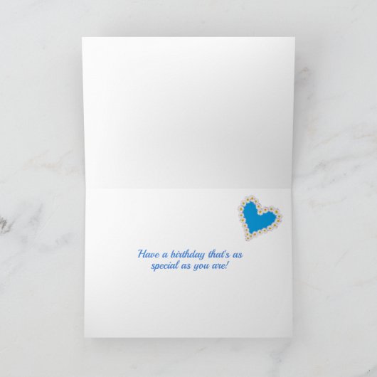 孫娘21歳デイジーワードアートカード シーズンカード (内部)