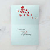 孫娘30thバースデーカーロードのハート カード (内部)