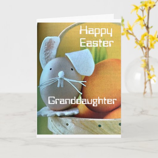 ***孫娘***お前は良い卵の一つだ(復活祭) カード (黄色い花)