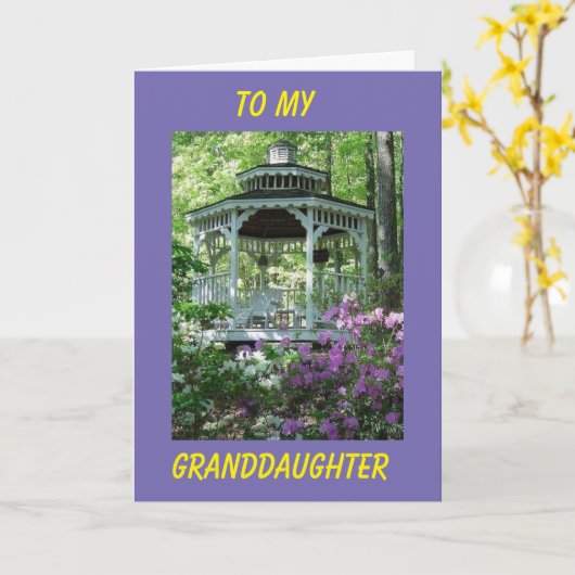 "孫娘"の日に祝誕生日 カード (黄色い花)