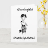 *孫娘*は弁護士となり誇りを持ったる カード (黄色い花)