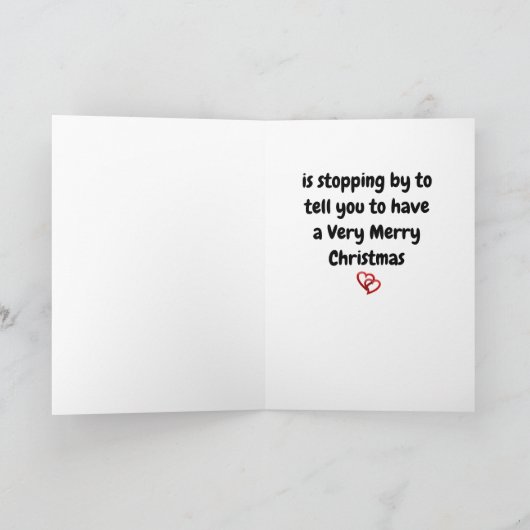 **孫娘**へ　クリスマスおめでとう　ノームより カード (内部)