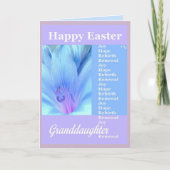 孫娘-ユリとのハッピーイースター シーズンカード (正面)