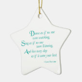 孫娘、卒業ダンス、スターオーナメント セラミックオーナメント (左)