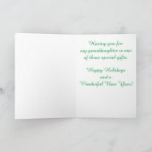 孫娘：郵便受けのクリスマスの子猫 シーズンカード (内部)