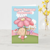 孫娘 – Little Garden Fairy Card カード (黄色い花)