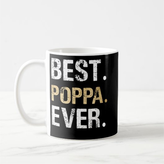 孫娘Pからのメンズポッパギフト最高のP コーヒーマグカップ (左)