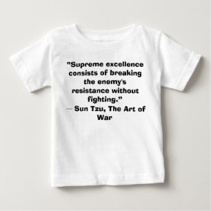 孫子アート・オブ・ウォーベビー優勝者Tシャツ ベビーTシャツ