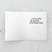 孫子素晴らし素晴らし熊が聖パトリックの日に カード (内部)