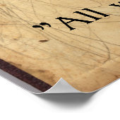 孫子 – すべての戦争は詐欺である ポスター (角)