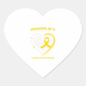 孫孫孫孫娘の子供時代の贈り物 ハートシール (正面)