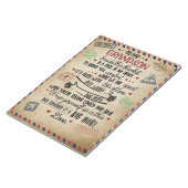 孫愛パーソナライズされた孫への手紙 ノートパッド (アングル)