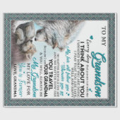 孫愛パーソナライズされた孫への手紙 ラッピングペーパー (フラット)