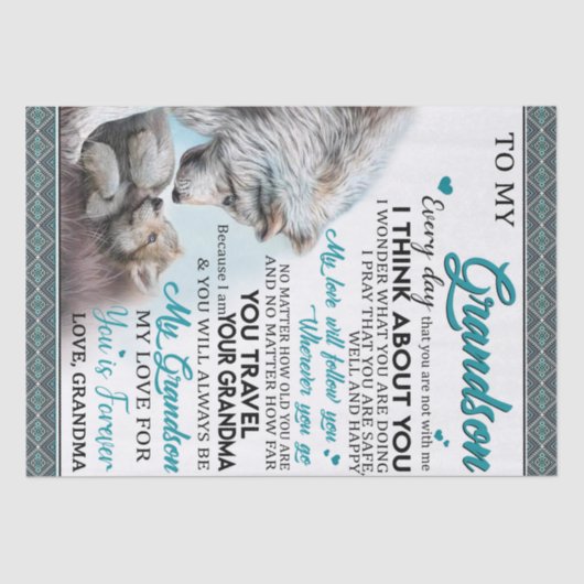 孫愛パーソナライズされた孫への手紙 薄葉紙 (正面)