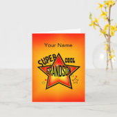 孫星すごいあいさカッコいいい カード (黄色い花)